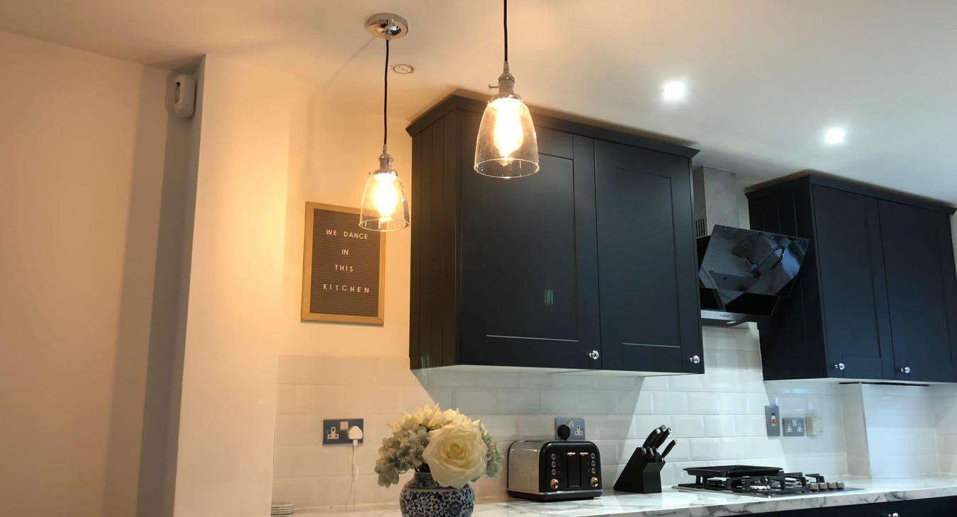 Kitchen lighting upgrades in Cheshunt